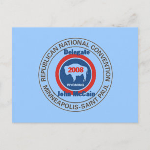 Cartão Postal Cartão-postal McCain WYOMING RNC