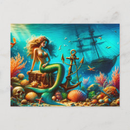 Cartão Postal Cartão-postal Mermaid