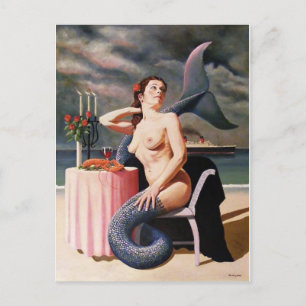 Cartão Postal Cartão-postal Mermaid
