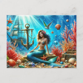 Cartão Postal Cartão-postal Mermaid