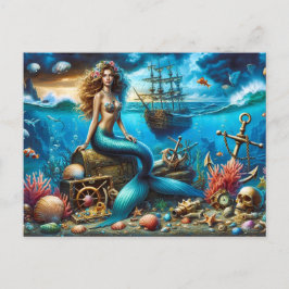 Cartão Postal Cartão-postal Mermaid