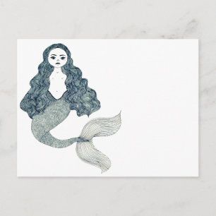 Cartão Postal Cartão-postal Mermaid