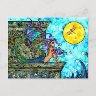 Cartão Postal Cartão-postal Mermaid Longing