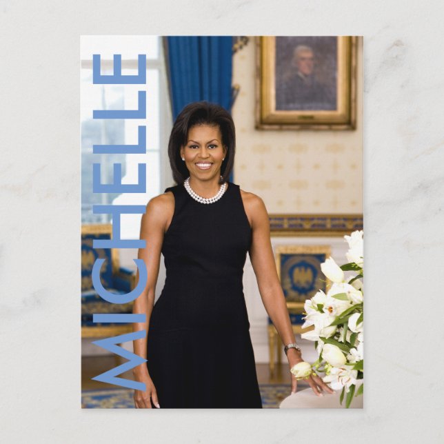 Cartão Postal Cartão-postal Michelle Obama (Frente)
