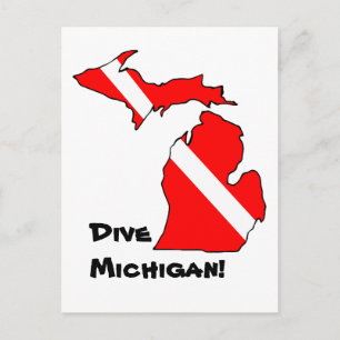 Cartão Postal Cartão-postal Michigan Dive