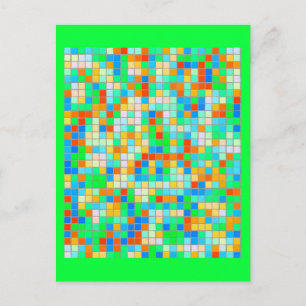 Cartão Postal Cartão-postal-Misc/Abstrato-Mosaicos 11