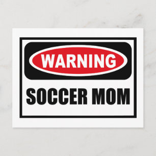 Cartão Postal Cartão-postal MOM SOCCER de Aviso