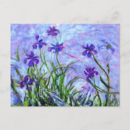 Cartão Postal Cartão-postal Monet Lilac Irises