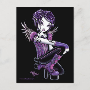 Cartão Postal Cartão-Postal Monica Purple Tattoo