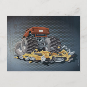 Cartão Postal Cartão-postal Monster Truck Cruzado Grunge