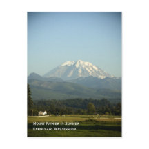 Cartão-postal Monte Rainier no Verão