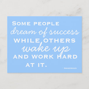 Cartão Postal Cartão-postal motivado e inspirado