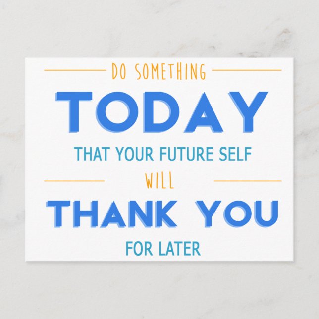 Cartão Postal Cartão-postal Motivativo para Empresários Versão 1 (Frente)