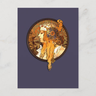 Cartão Postal Cartão-postal Mucha Art Nouveau