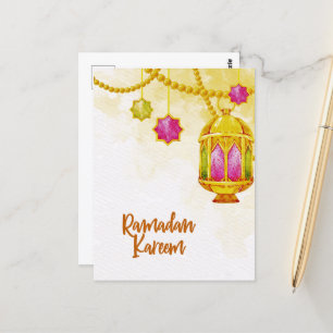 Cartão Postal Cartão-postal muçulmano Ramadan Kareem