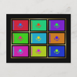 Cartão Postal Cartão-postal Multihue do Cazaquistão