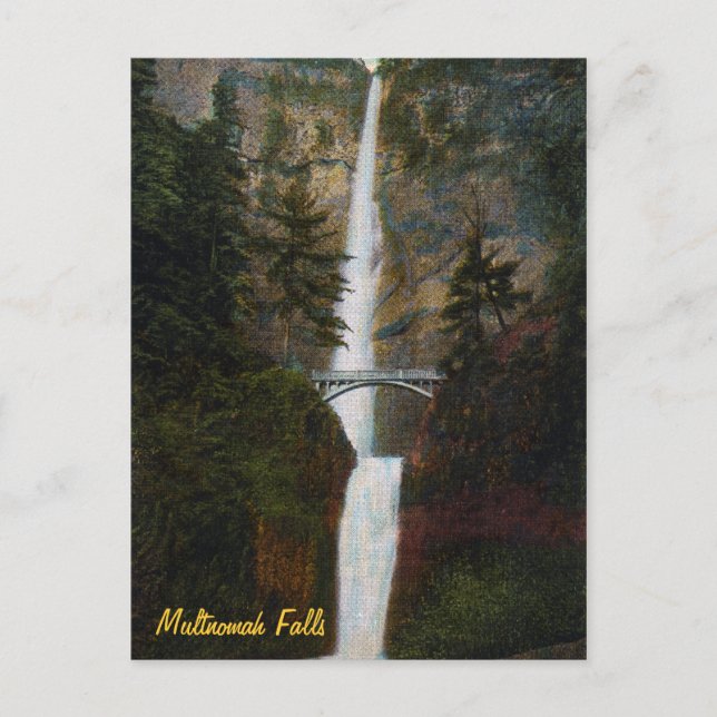 Cartão Postal Cartão-postal Multnomah Falls (Frente)