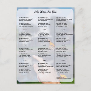 Cartão Postal Cartão-postal My Wish For You (nova versão)