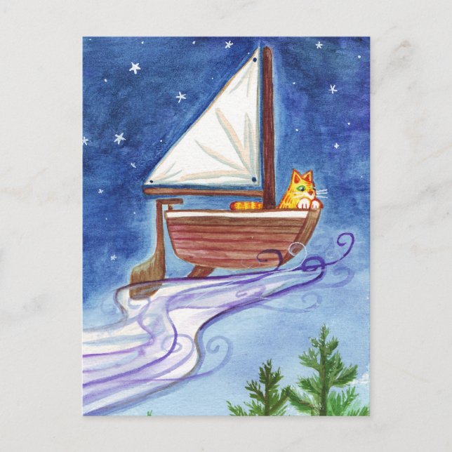 Cartão Postal Cartão-postal nº 1 para o navio voador (Frente)