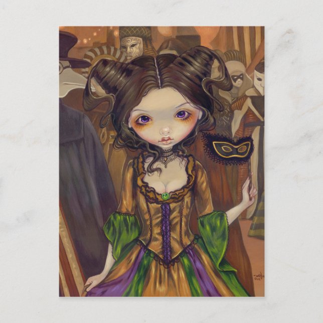 Cartão Postal Cartão-postal "Na Mascarada" (Frente)