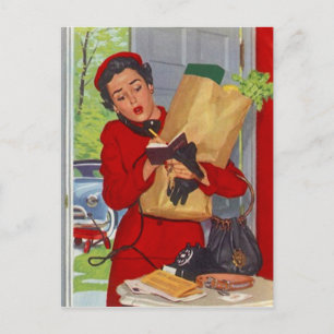 Cartão Postal Cartão-postal Na moda, Médio-Moda do século