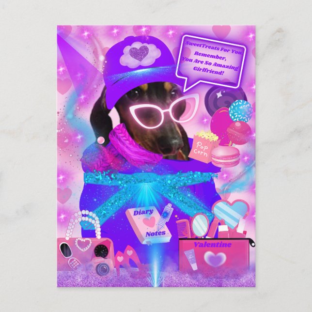 Cartão Postal Cartão-postal Namorada surpreendente (Frente)