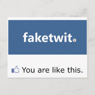 Cartão Postal Cartão-postal Narcisista do Facebook