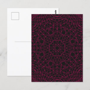 Cartão Postal Cartão-postal Neon Grid (Preto) de cheio - Persona