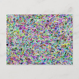 Cartão Postal Cartão-postal Neon Swirl