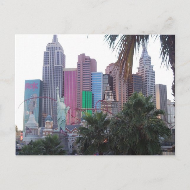 Cartão Postal Cartão-postal New York New York Hotel E Casino (Frente)