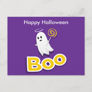 Cartão Postal Cartão-postal Noturno de Halloween assustador