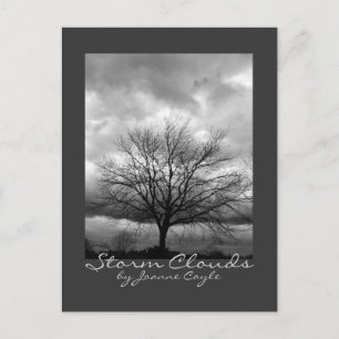 Cartão Postal Cartão-postal - 'Nuvens de Tempestade' por Joanne