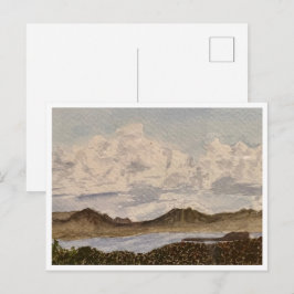 Cartão Postal Cartão-postal Nuvens Sobre o Lago Mono