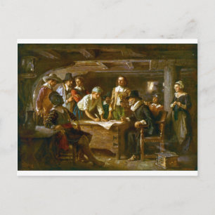 Cartão Postal Cartão-Postal O Compacto Mayflower 1620 Ferris
