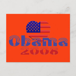 Cartão Postal Cartão-postal Obama 2008