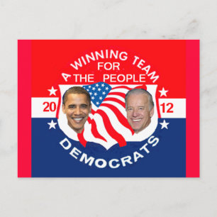 Cartão Postal Cartão-postal Obama 2012