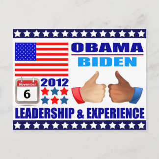 Cartão Postal Cartão-postal: Obama/Biden - Calendário - Lideranç