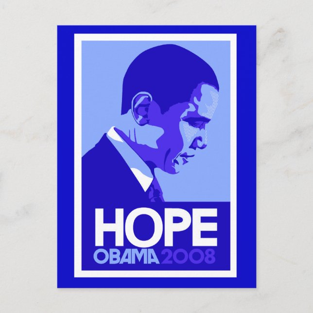 Cartão Postal Cartão-postal Obama Hope (Frente)