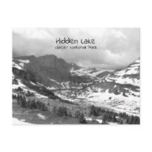 Cartão-postal oculto Lake Black and White