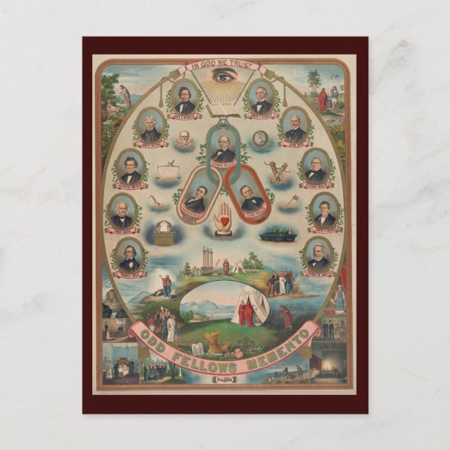 Cartão Postal Cartão-postal Odd Fellows (Frente)