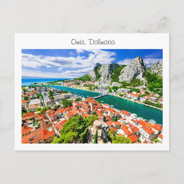 Cartão Postal Cartão-postal Omis Dalmatia (Frente)
