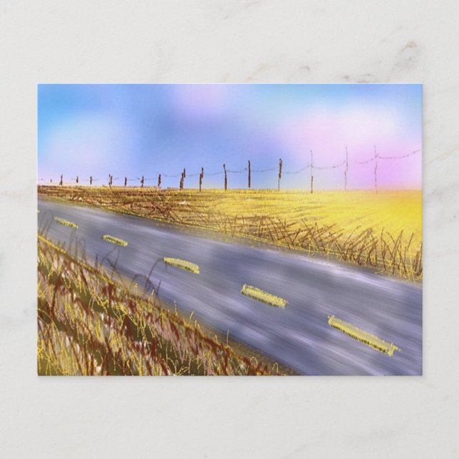 Cartão Postal Cartão-postal "Open Road" (Frente)