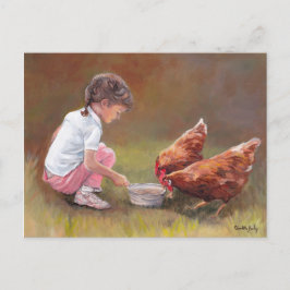 Cartão Postal Cartão-postal original de Janto de frango