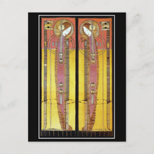 Cartão Postal Cartão-postal: Painéis bordados por Margaret Macdo