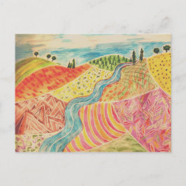 Cartão Postal Cartão-postal Paisagem de Patches