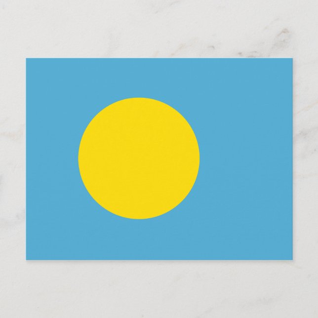 Cartão Postal Cartão-postal Palau Flag (Frente)
