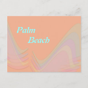 Cartão Postal Cartão-postal Palm Beach, Florida Pastel Wings