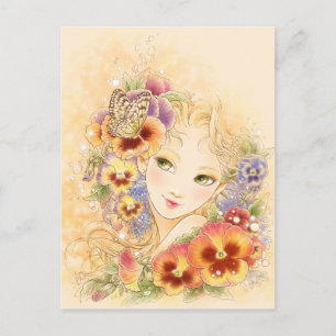 Cartão Postal Cartão-postal Pansy