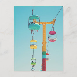 Cartão Postal Cartão-postal papais noeis Cruz Pastel Gondola Sky