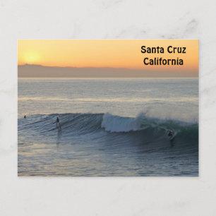 Cartão Postal Cartão-postal papais noeis Cruz surfando no nasce